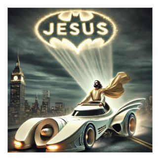 Das Jesusmobil: Retter in der Nacht Fotodruck