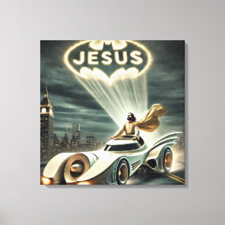 Das Jesusmobil: Retter in der Nacht Leinwanddruck