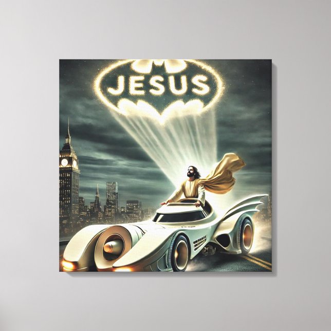Das Jesusmobil: Retter in der Nacht Leinwanddruck (Vorderseite)