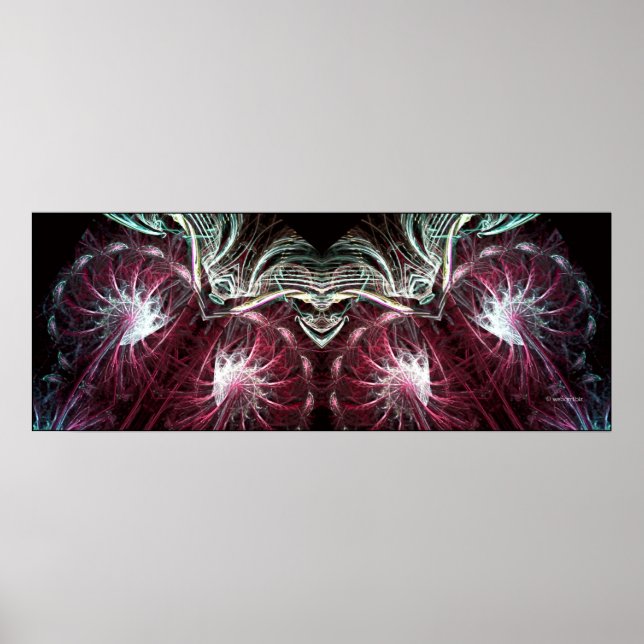 Das Joker Fraktal Art Poster (Vorne)