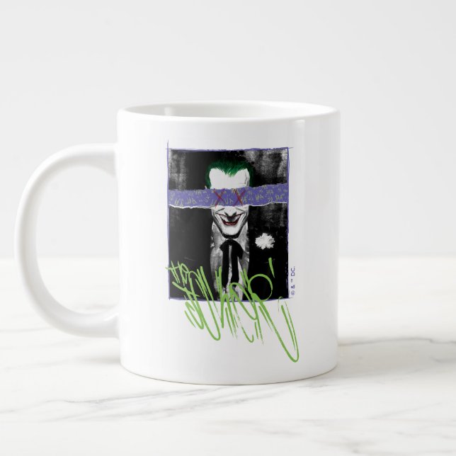 Das Joker-Scrapbook-Foto Jumbo-Tasse (Links)