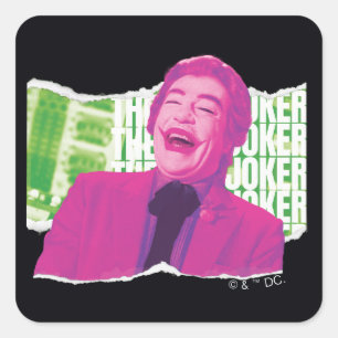Das Joker Scrapbook Lachen Quadratischer Aufkleber