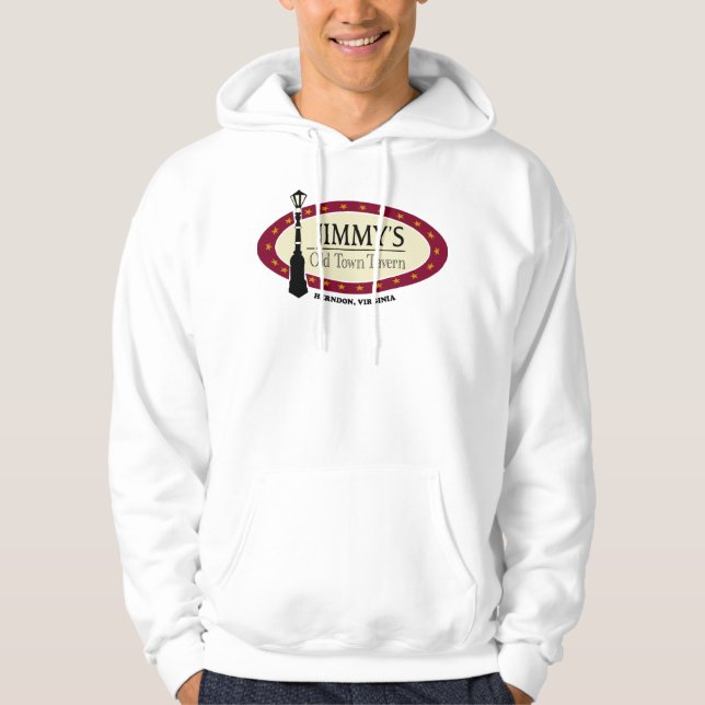 Das JOTT-Logo für das männliche, weißgezogene Swea Hoodie (Vorderseite)
