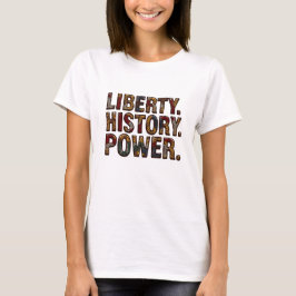 Das jugendliche afrikanische Stoffmuster "Freiheit T-Shirt