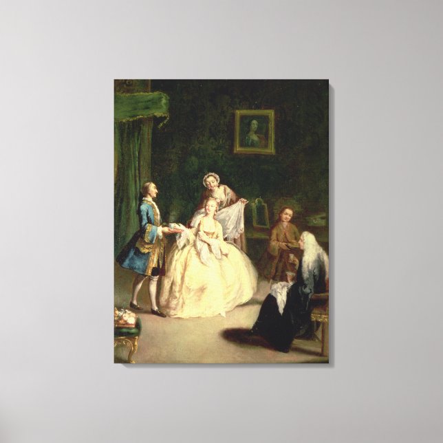 Das Kaffeehaus Leinwanddruck (Vorderseite)