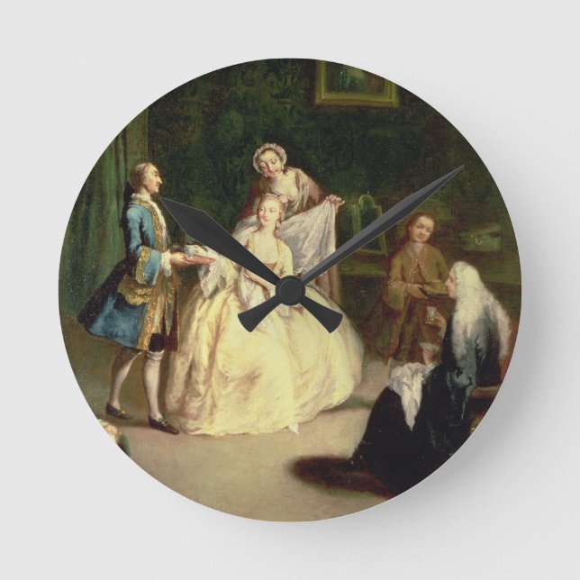 Das Kaffeehaus Runde Wanduhr (Vorderseite)
