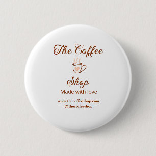 Das Kaffeehaus und Website Social Media Geschäft Button