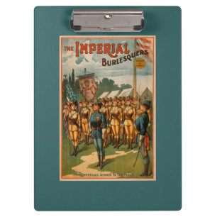 Das KaiserBurlesquers weibliche Soldat-Spiel Klemmbrett