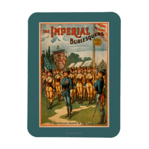 Das KaiserBurlesquers weibliche Soldat-Spiel Magnet