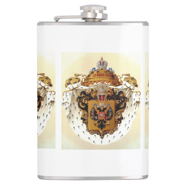 Das kaiserliche Russland - weniger Wappen Flachmann (Vorderseite)