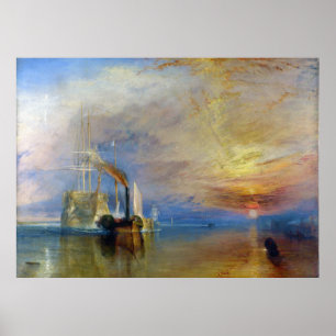 Das kämpfende Temeraire durch J.M.W. Turner Poster