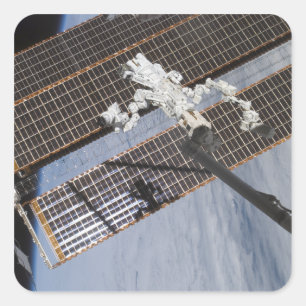 Das Kanadisch-erbaute Dextre Robotersystem 3 Quadratischer Aufkleber