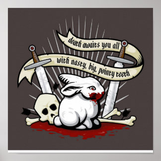 Das Kaninchen Caerbannog Poster