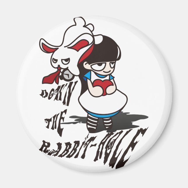 Das Kaninchen hinunter Magnet (Vorne)