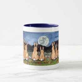 "Das Kaninchen im Mond" Tasse