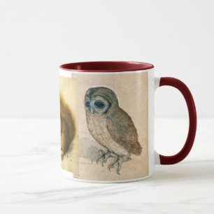 Das Kaninchen (Junghaar), Eichhörnchen und Eule Tasse