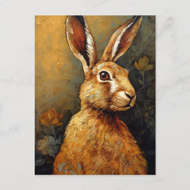 Das Kaninchen Postkarte (Vorderseite)
