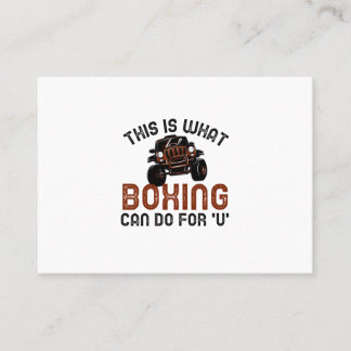 Das kann Boxen für Sie tun Visitenkarte