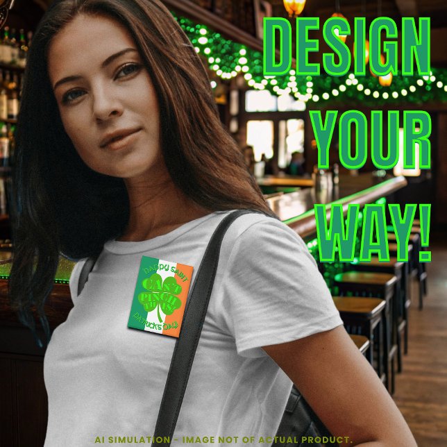 "Das kann man nicht kneifen!" Irish Flag zum Sankt Button (Von Creator hochgeladen)