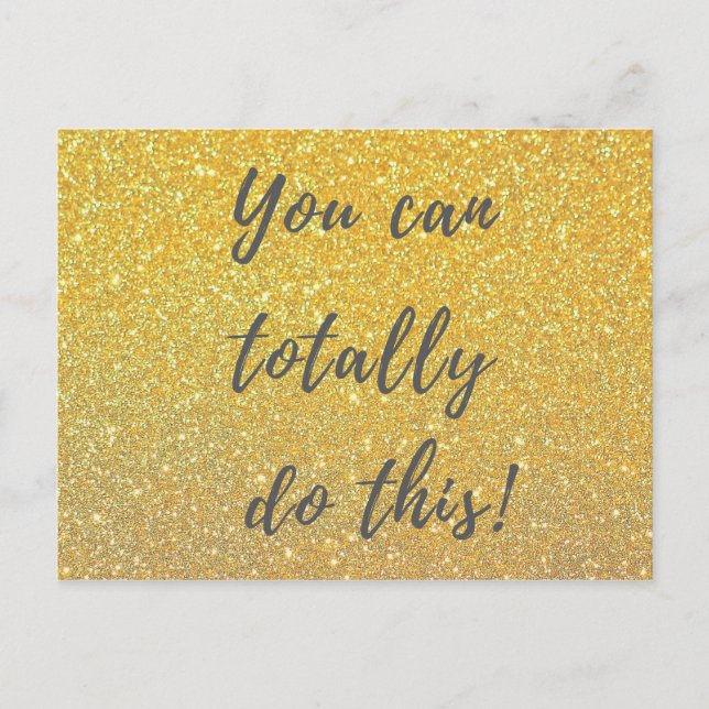 Das kannst du ganz machen! inspirierende Postkarte (Vorderseite)