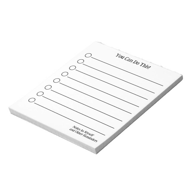 Das kannst du machen! Hinweise zu meinem Notepad Notizblock (Rotiert)