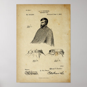 Das Kap-Antiken-Patent-Plakat-alter Blick des Poster
