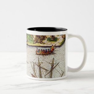 Das Kap von Florida und von Delphin-Fluss Zweifarbige Tasse