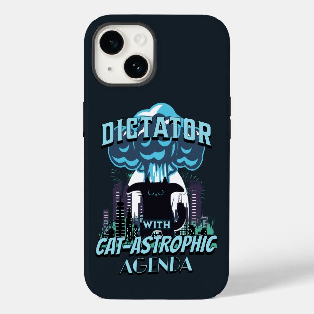 Das katastrophale Funny Cat Design Case-Mate iPhone 14 Hülle (Rückseite)