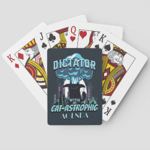 Das katastrophale Funny Cat Design Spielkarten
