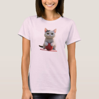 Das Kätzchen und das rote Garn T-Shirt