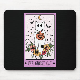 Das katzenartige Tarot Ghost Halloween Pumpkin Cat Mousepad