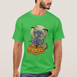 Das katzenHexenHalloween für die Familie Cat Lover T-Shirt