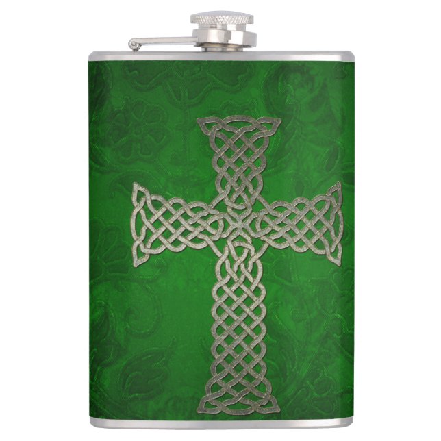 Das keltische Kreuz Flachmann (Vorderseite)