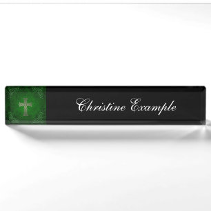 Das keltische Kreuz Namensplakette