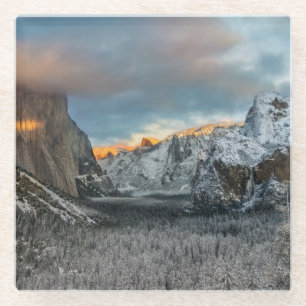 Das Kennzeichen des Winters Glasuntersetzer