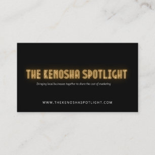 Das Kenosha-Spotlight Visitenkarte