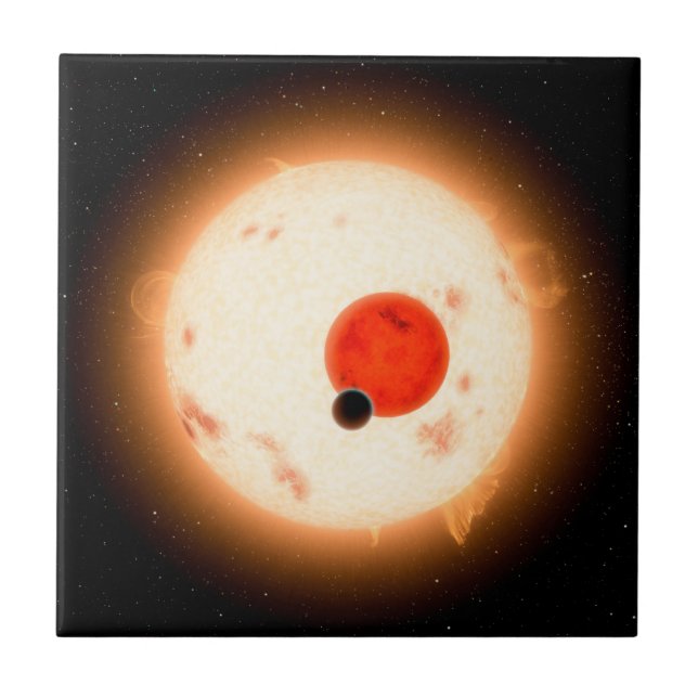 Das Kepler-16 System. Fliese (Vorderseite)