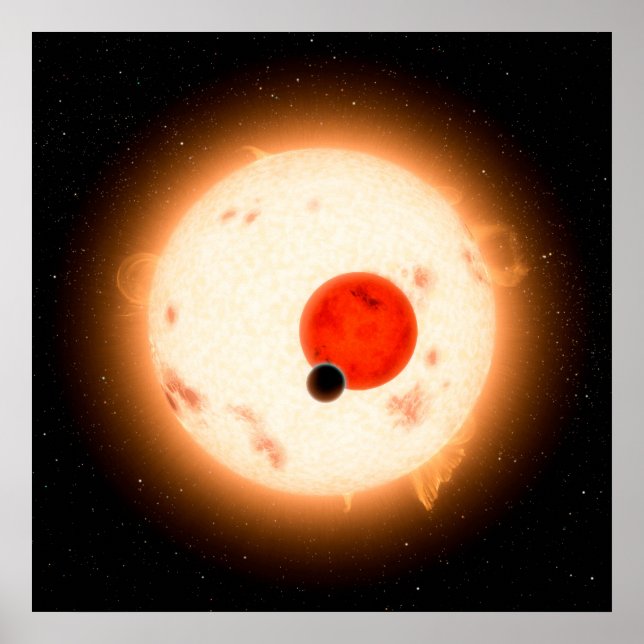 Das Kepler-16 System. Poster (Vorne)