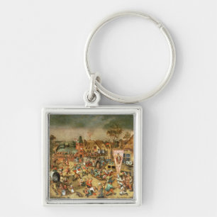 Das Kermesse des Festes von St George Schlüsselanhänger