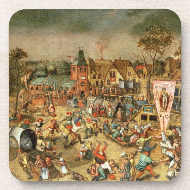 Das Kermesse des Festes von St George Untersetzer (Vorderseite)