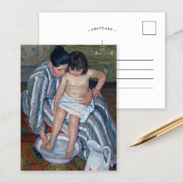 Das Kind im Bad | Mary Cassatt Postcard Postkarte