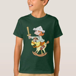 Das Kind reitet auf einem Reitpferd T-Shirt