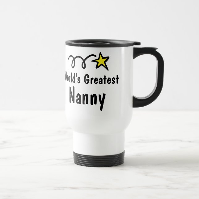 Das Kindermädchen-Kaffee-Tassen-Geschenk der Welt Reisebecher (Rechts)