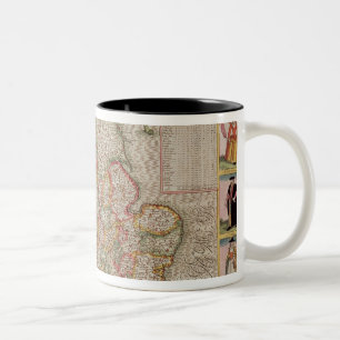 Das Kingdome von England, graviert durch Jodocus Zweifarbige Tasse