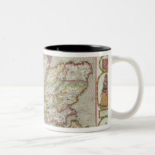 Das Kingdome von Schottland, graviert durch Zweifarbige Tasse