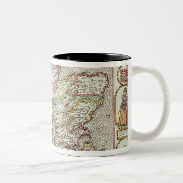 Das Kingdome von Schottland, graviert durch Zweifarbige Tasse (Rechts)
