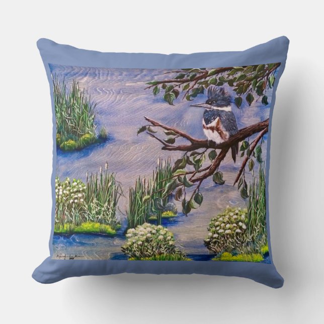 Das Kingfisher-Malkissen Kissen (Vorderseite)