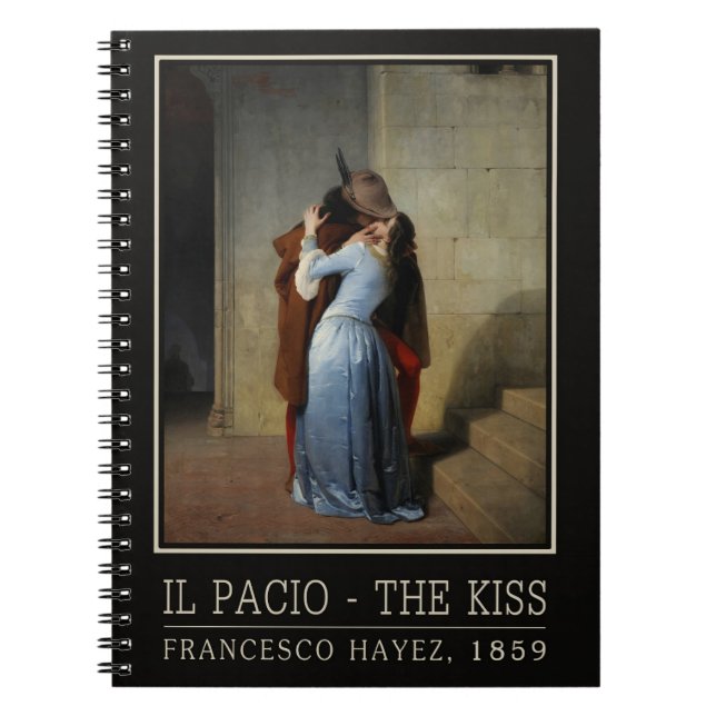Das Kiss/Il Bacio Notebook Notizblock (Vorderseite)