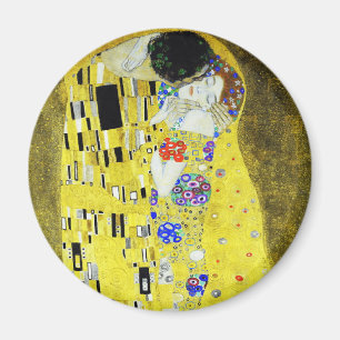 Das Kissbild von Gustav Klimt Magnet