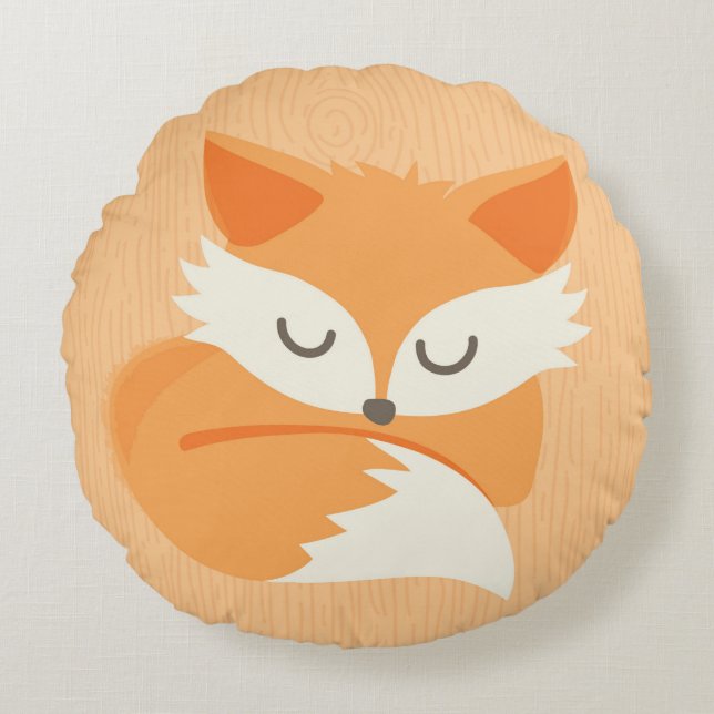 Das Kissen orange Kinder WaldFox (Vorderseite)